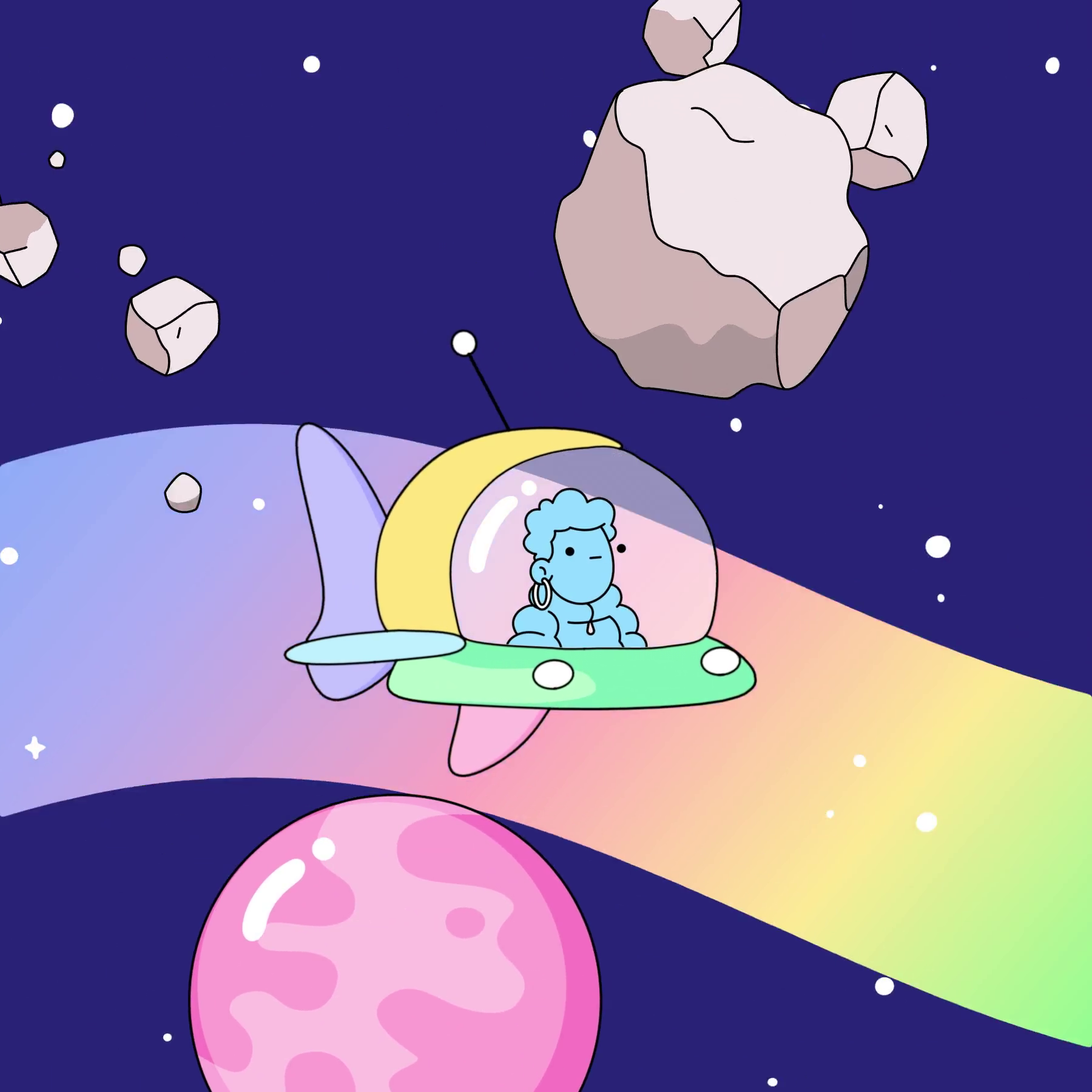 The Doodles Founders - Space Doodles - Space Doodle #119 - NFT # 119