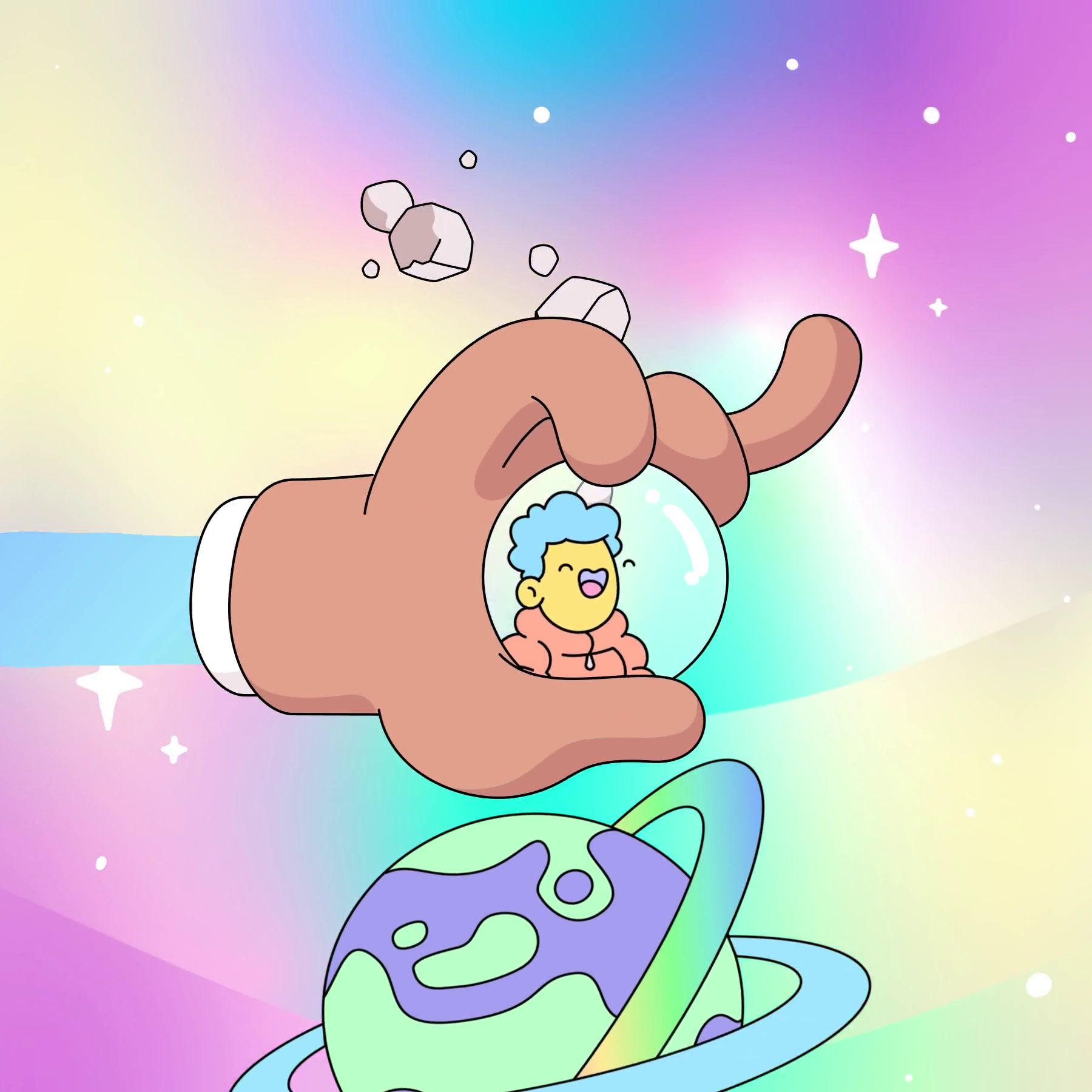 The Doodles Founders - Space Doodles - Space Doodle #184 - NFT # 184