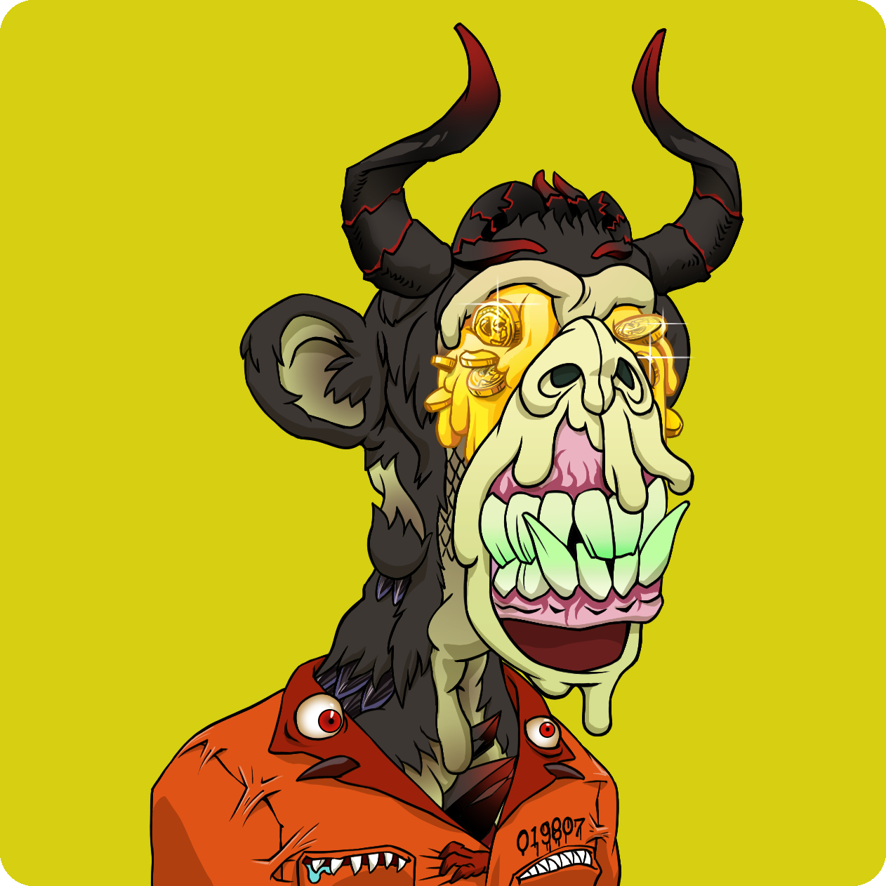 Yuga Labs - Mutant Ape Yacht Club - NFT # 1744