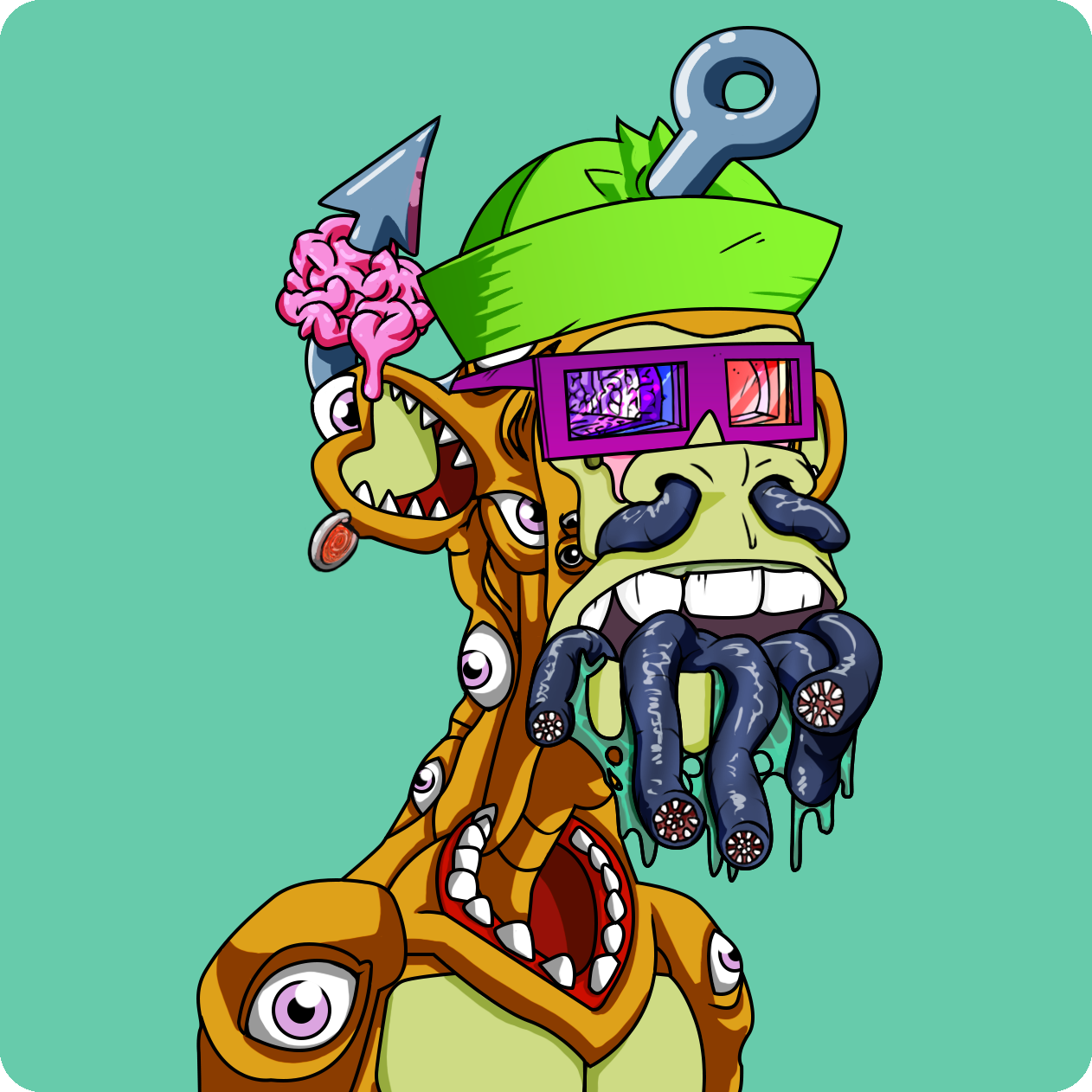 Yuga Labs - Mutant Ape Yacht Club - NFT # 19654