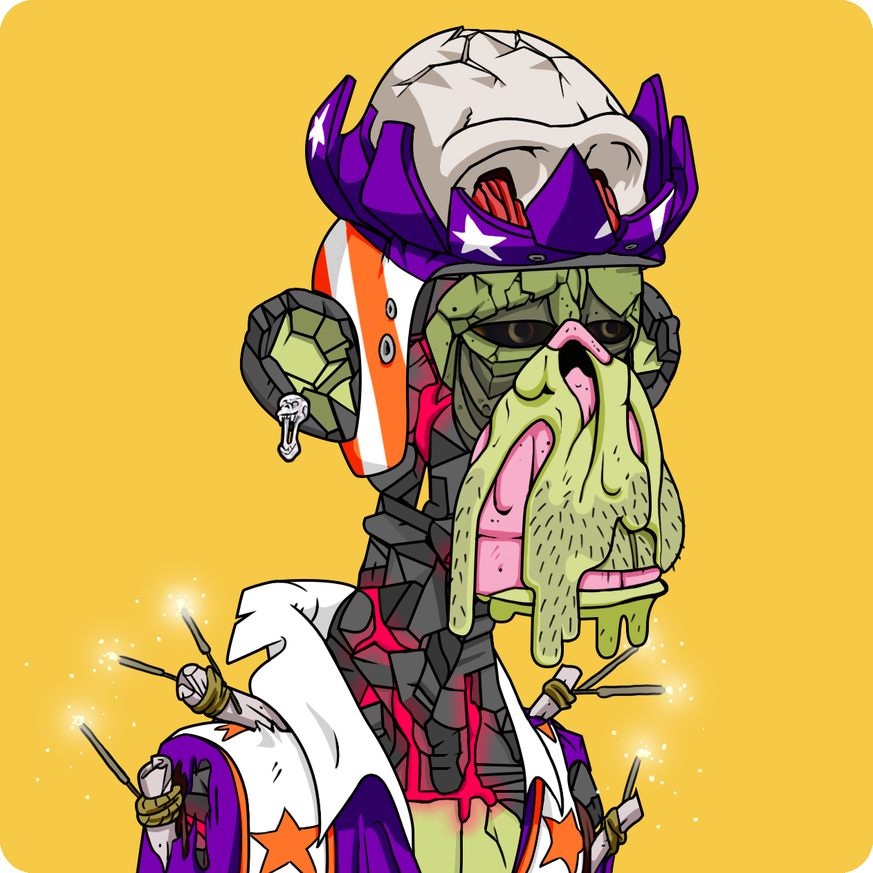 Yuga Labs - Mutant Ape Yacht Club - NFT # 7596