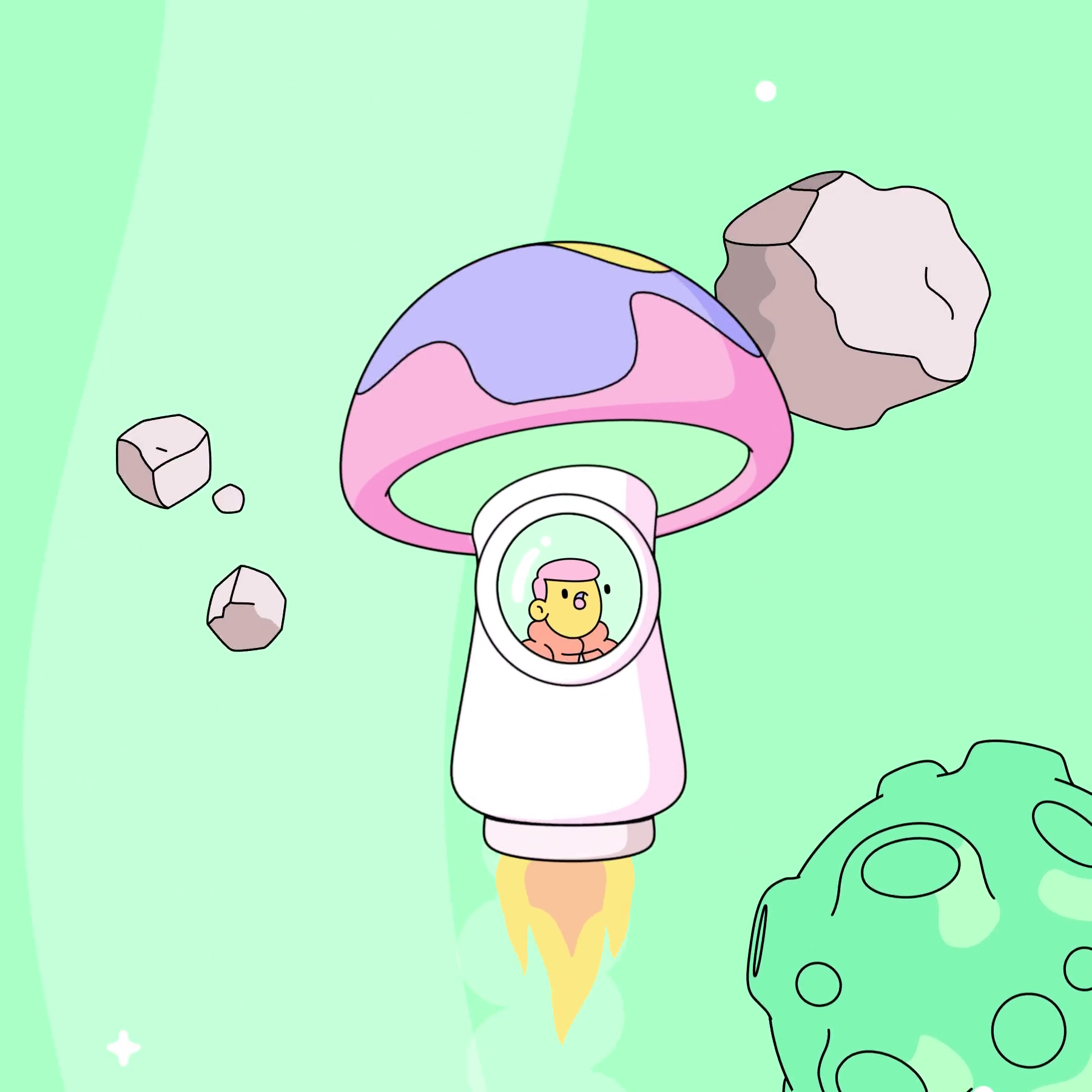 The Doodles Founders - Space Doodles - Space Doodle #58 - NFT # 58