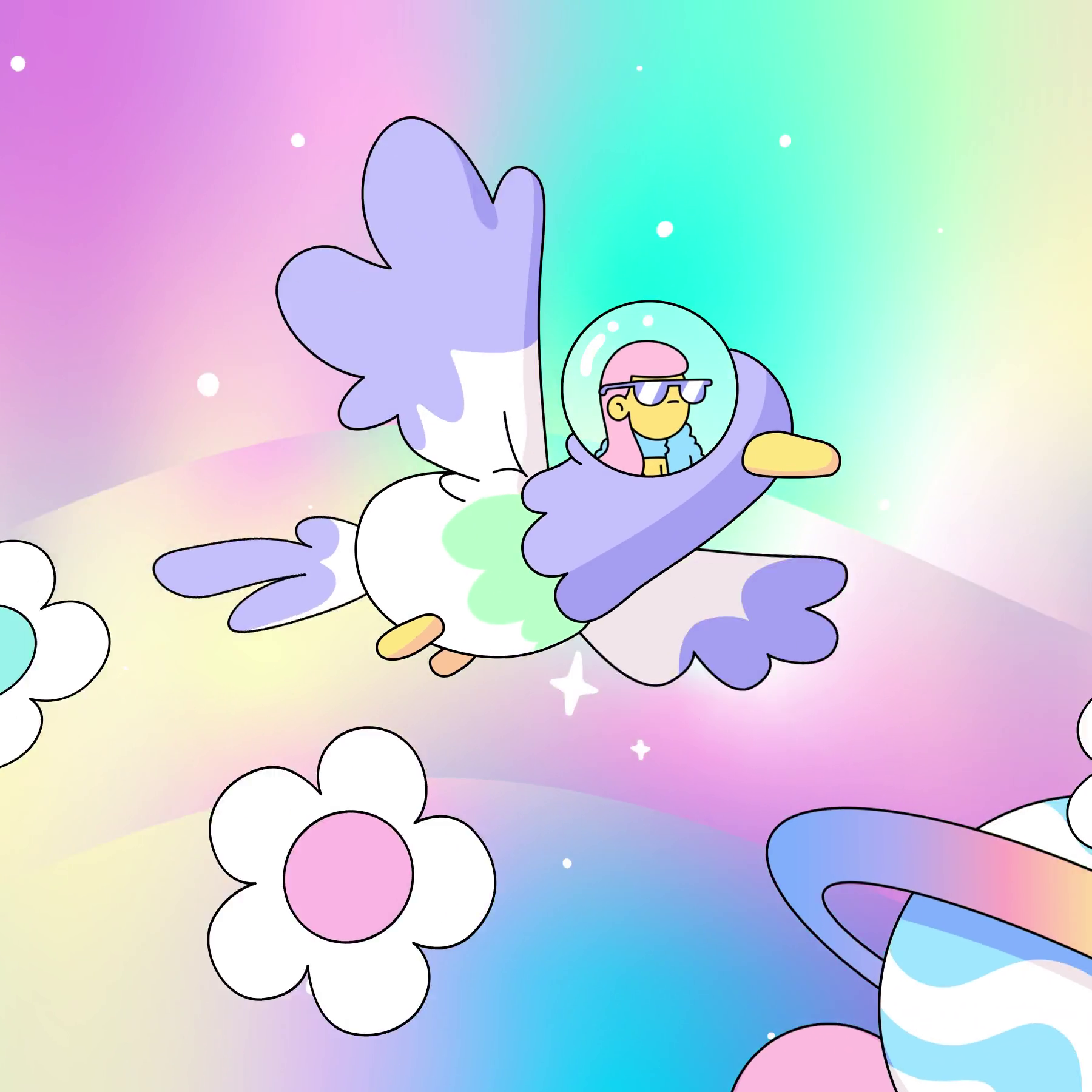 The Doodles Founders - Space Doodles - Space Doodle #174 - NFT # 174