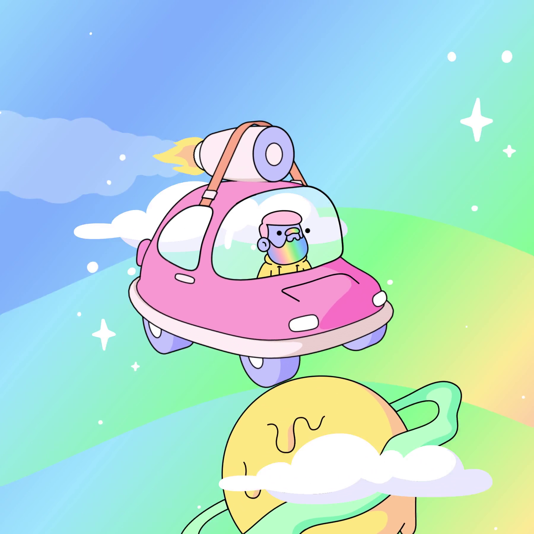 The Doodles Founders - Space Doodles - Space Doodle #9695 - NFT # 9695