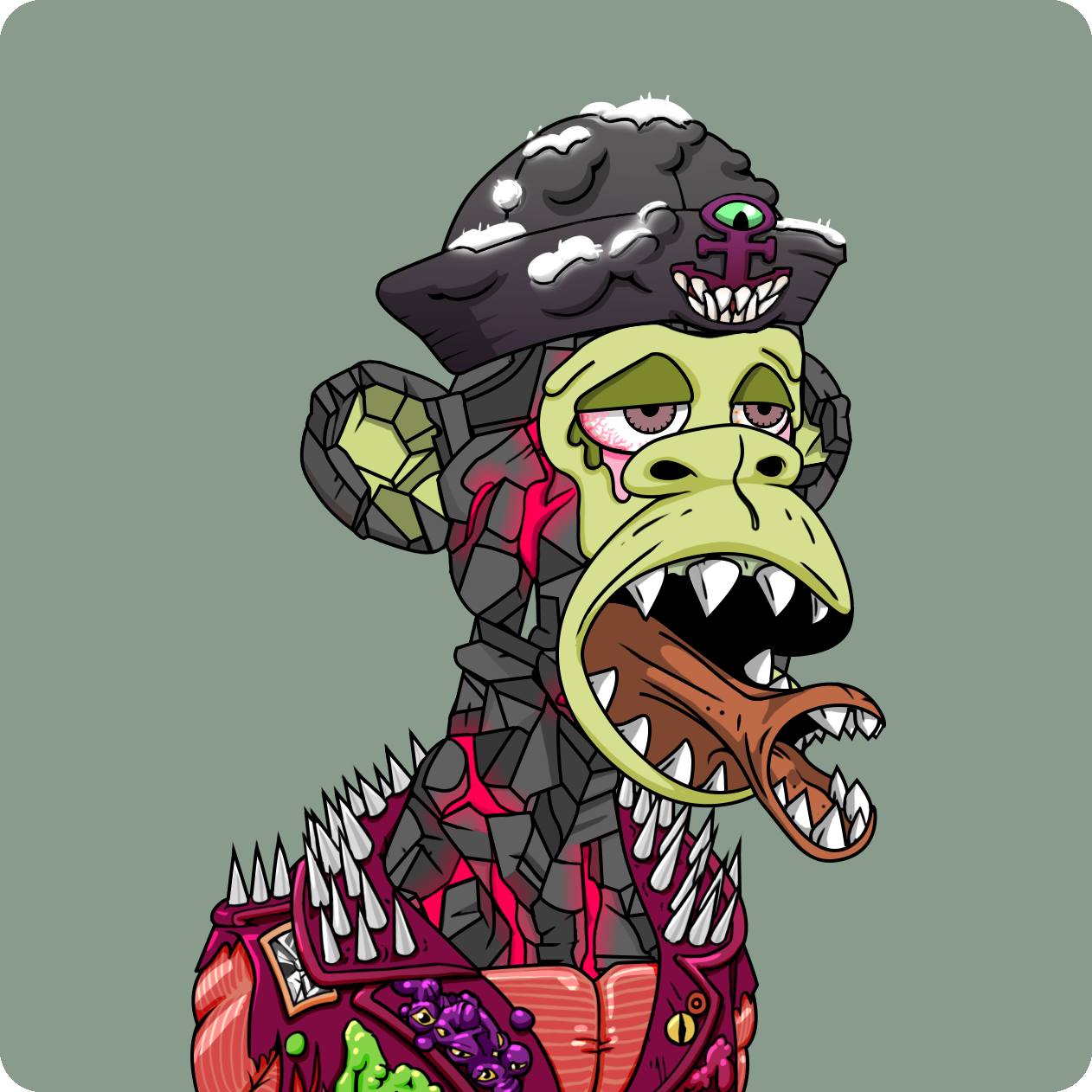 Yuga Labs - Mutant Ape Yacht Club - NFT # 9822