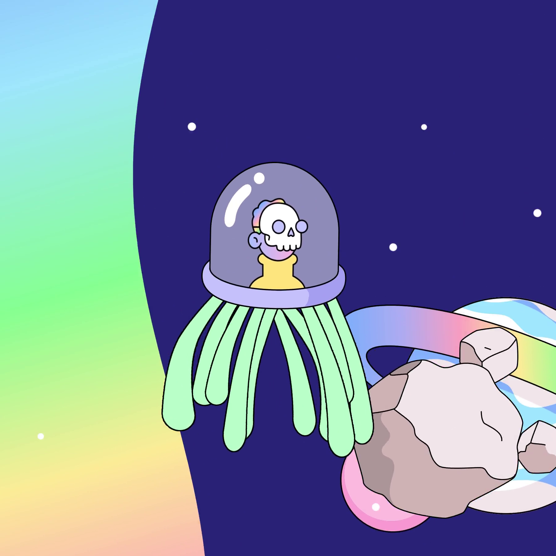 The Doodles Founders - Space Doodles - Space Doodle #81 - NFT # 81