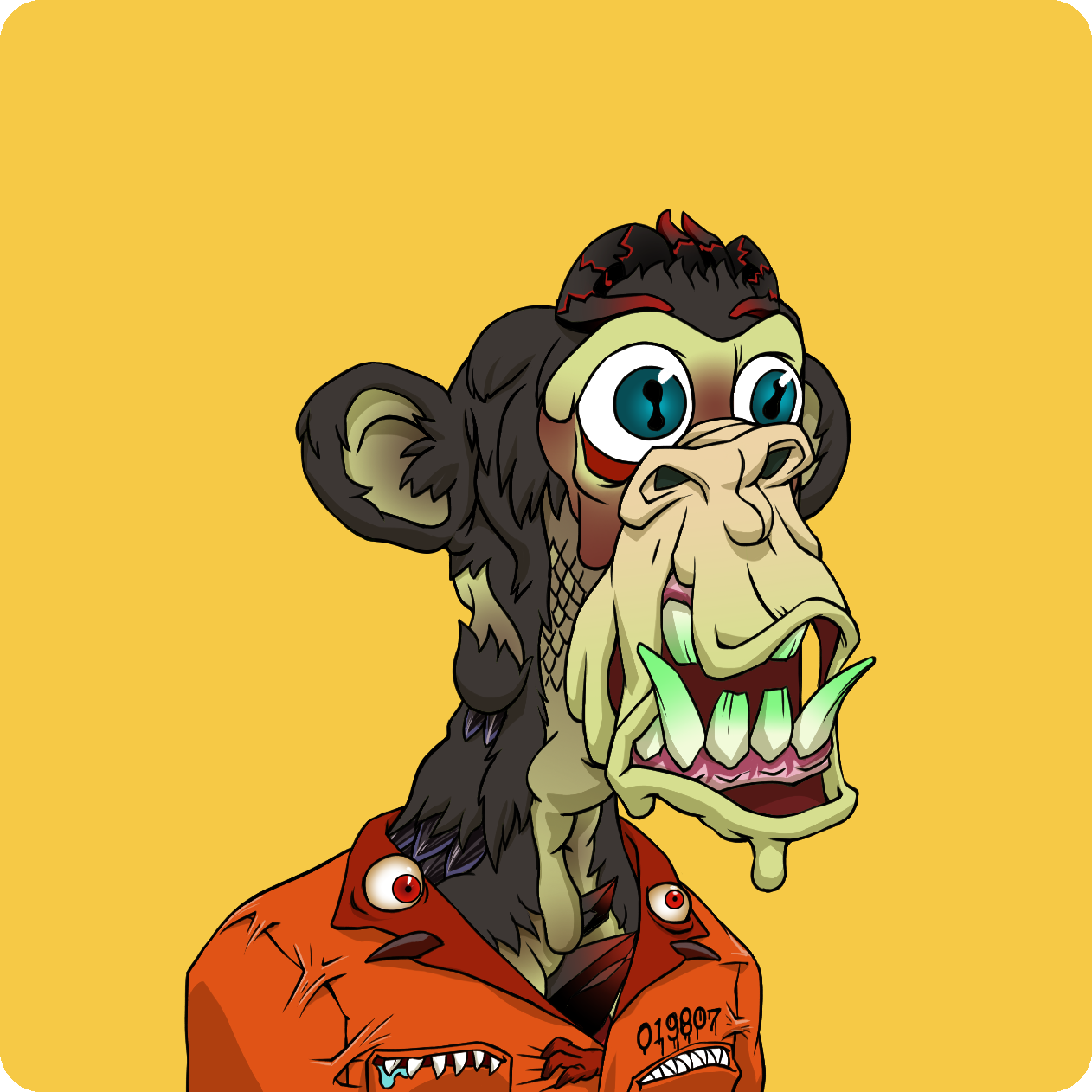 Yuga Labs - Mutant Ape Yacht Club - NFT # 19349