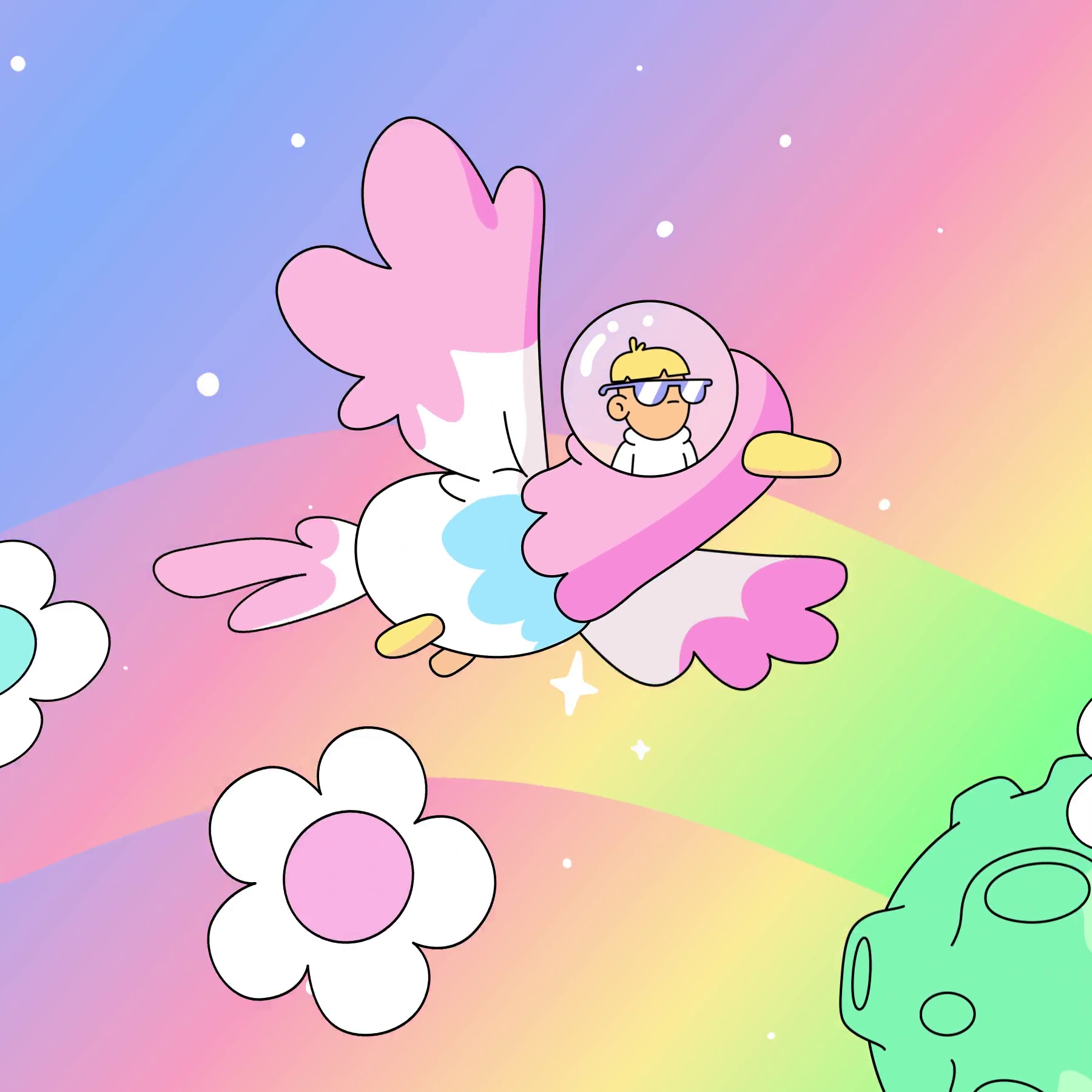 The Doodles Founders - Space Doodles - Space Doodle #9838 - NFT # 9838