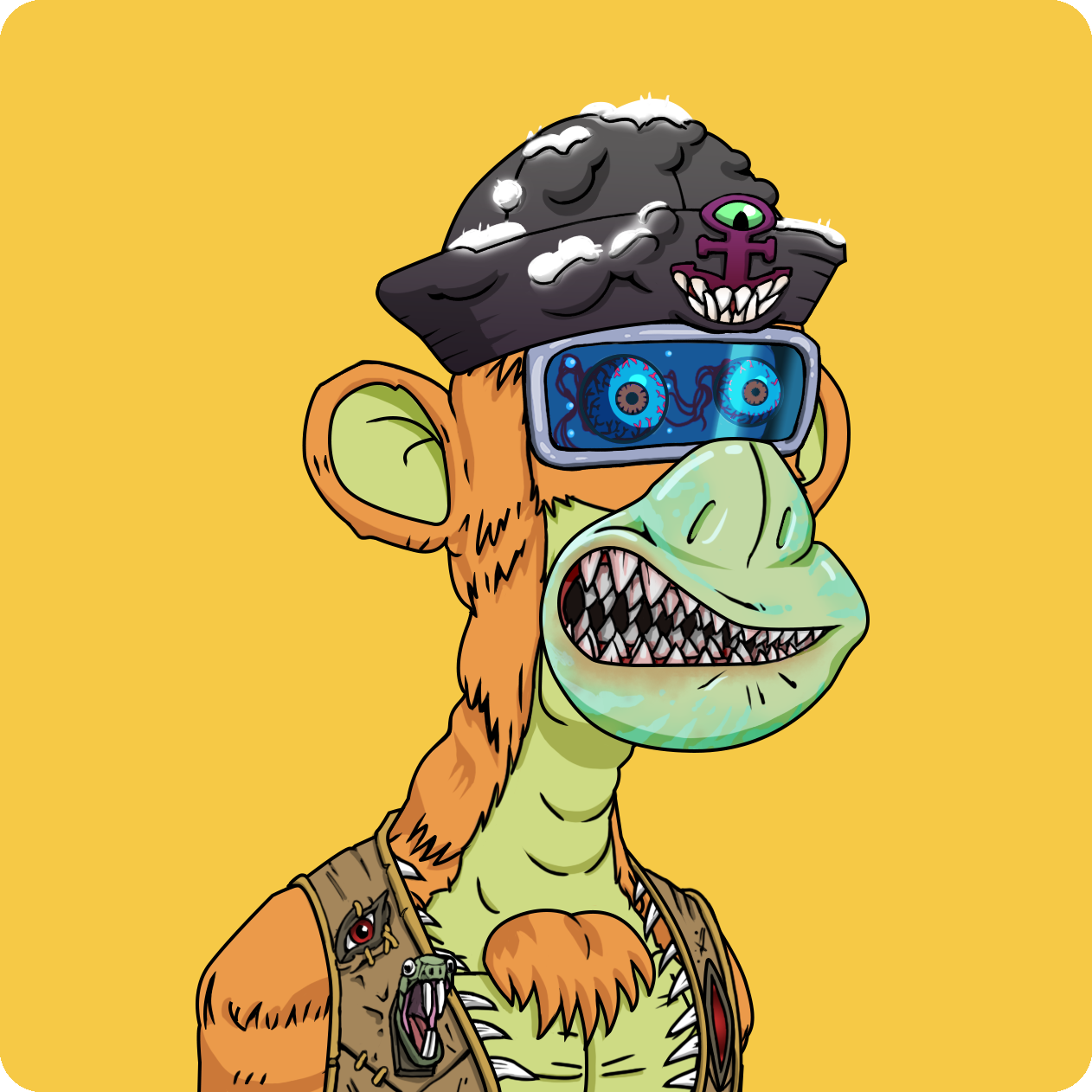 Yuga Labs - Mutant Ape Yacht Club - NFT # 3734