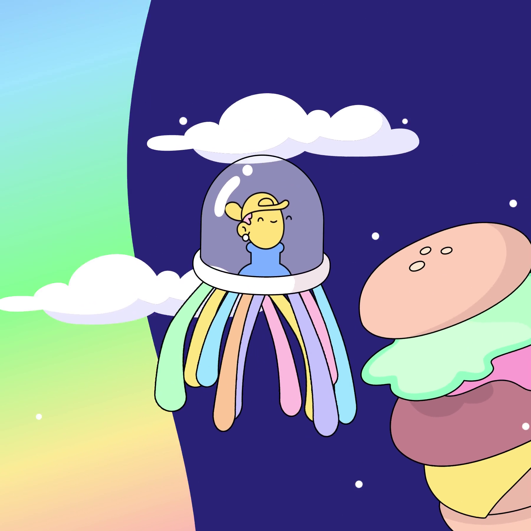 The Doodles Founders - Space Doodles - Space Doodle #9986 - NFT # 9986