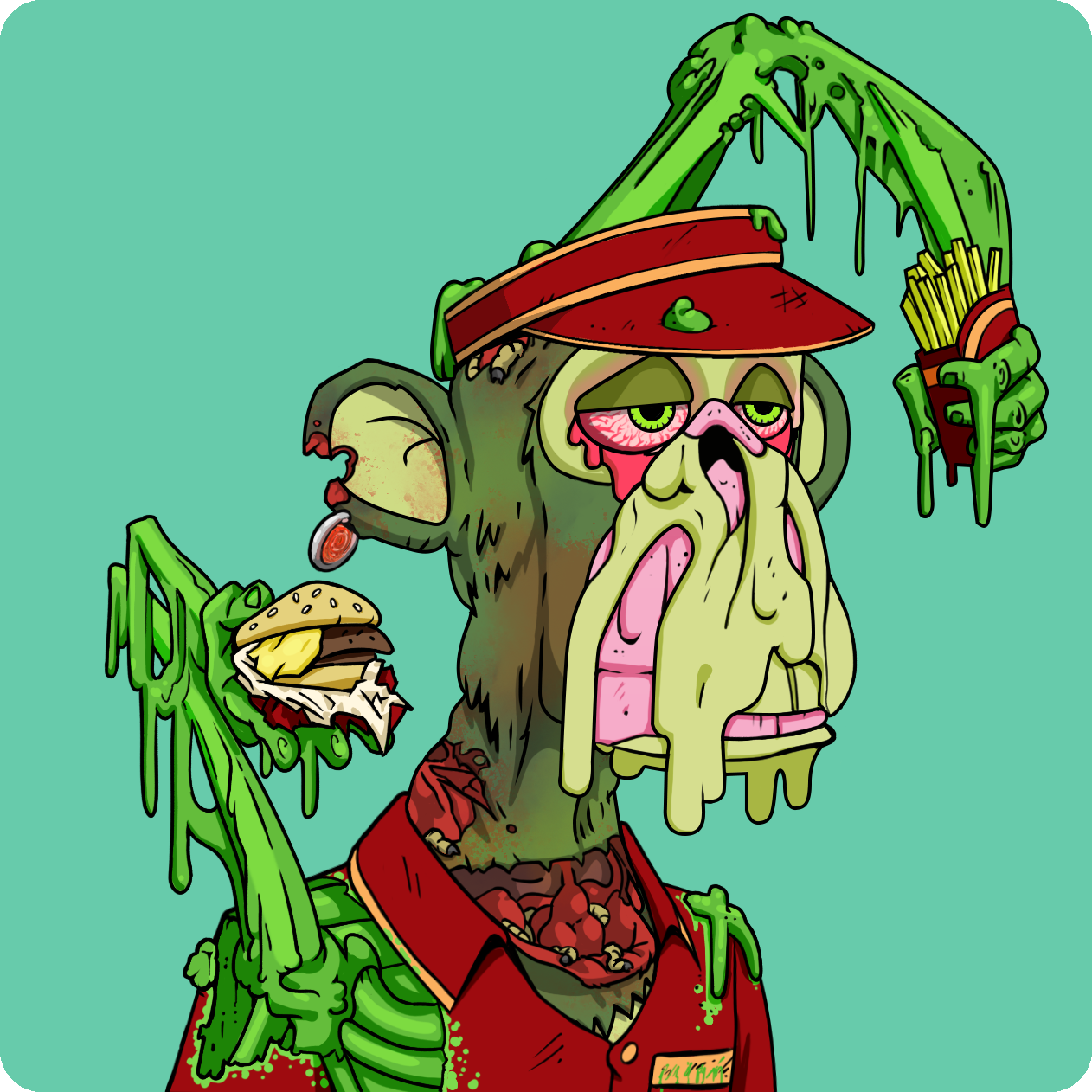 Yuga Labs - Mutant Ape Yacht Club - NFT # 3296