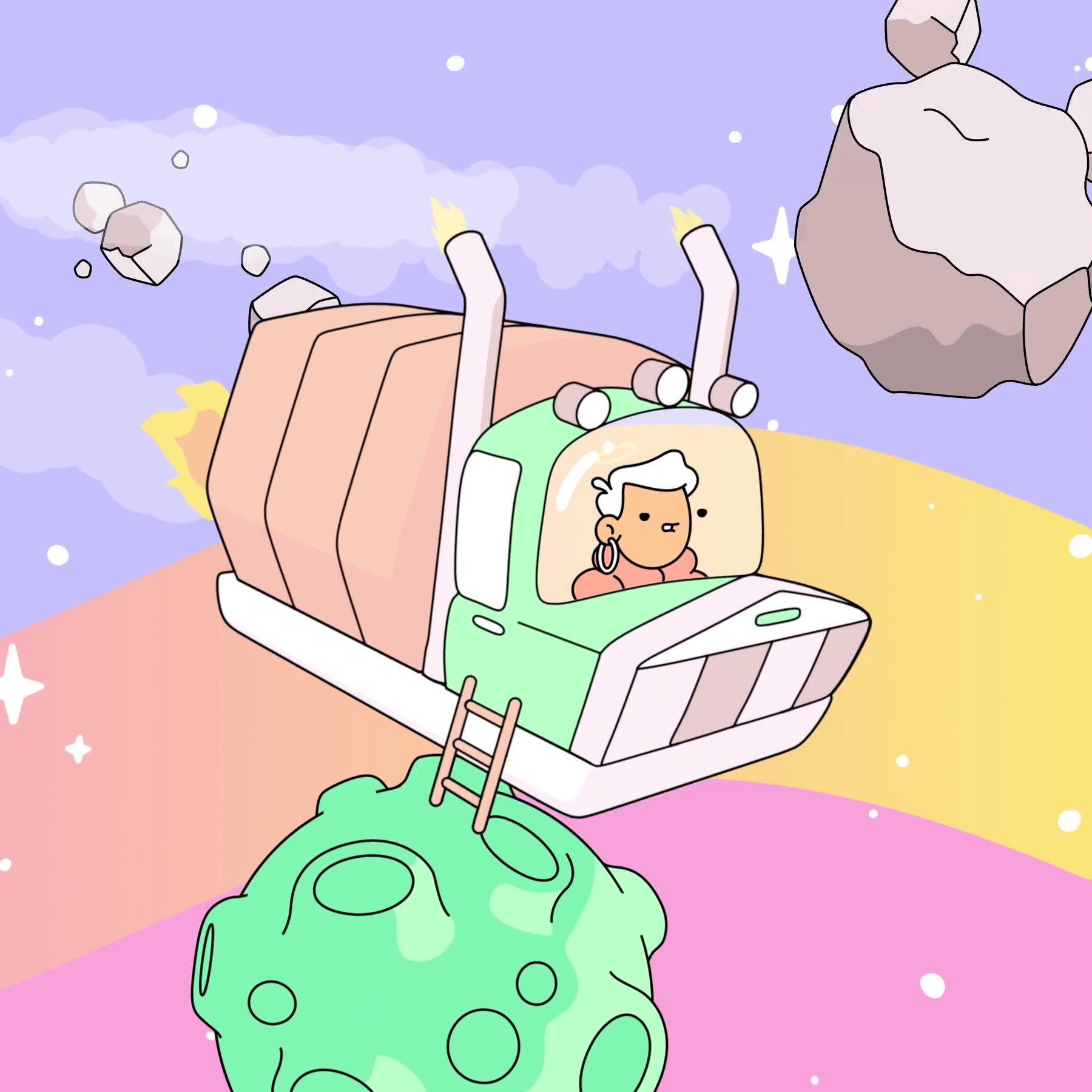 The Doodles Founders - Space Doodles - Space Doodle #172 - NFT # 172