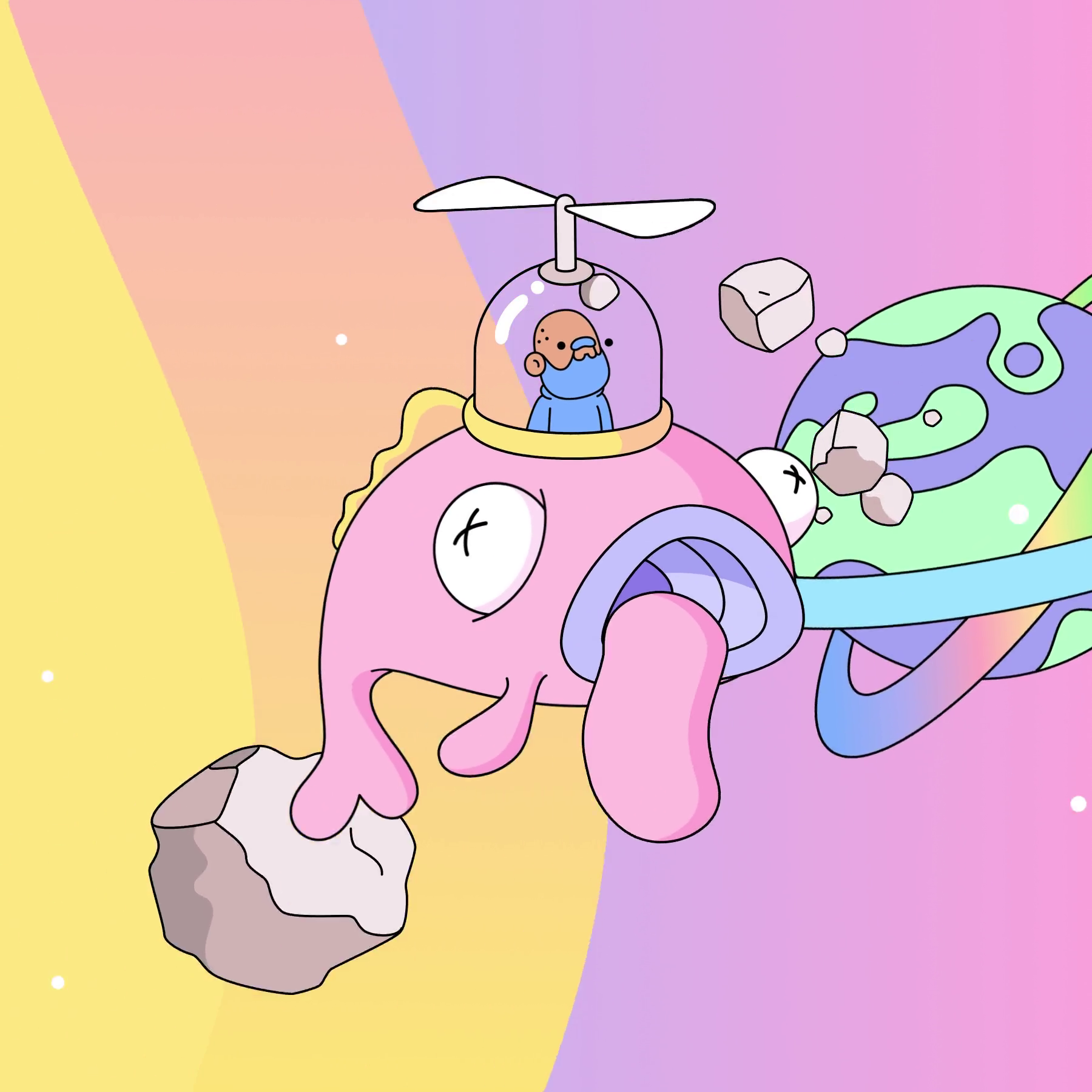 The Doodles Founders - Space Doodles - Space Doodle #9723 - NFT # 9723