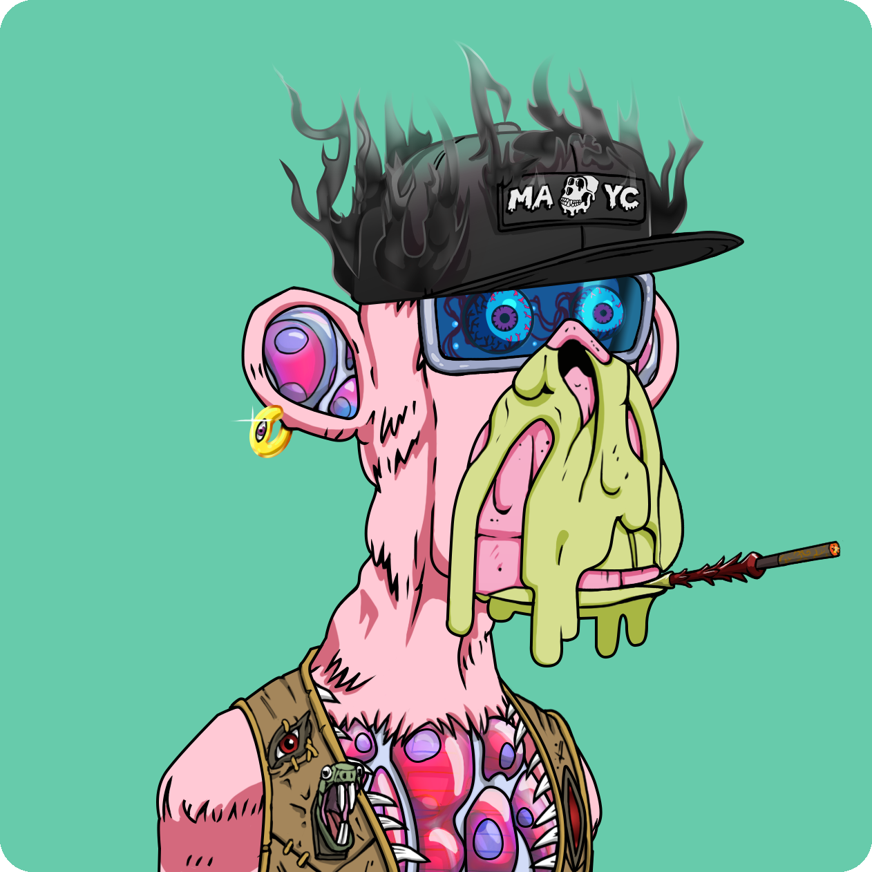 Yuga Labs - Mutant Ape Yacht Club - NFT # 17596